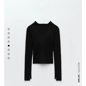 Zara Thumb Detail Knit Sweater